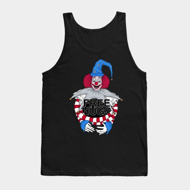 FREE HUGS Poltergeist Clown Tank Top by popgorn